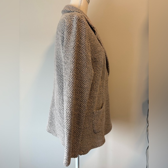 Betty Barclay Grey Tweed Knit Blazer Classic Two-Button Jacket - Picture 5 of 9